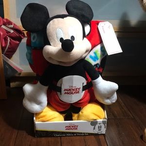 Mickey Mouse throw and stuffie